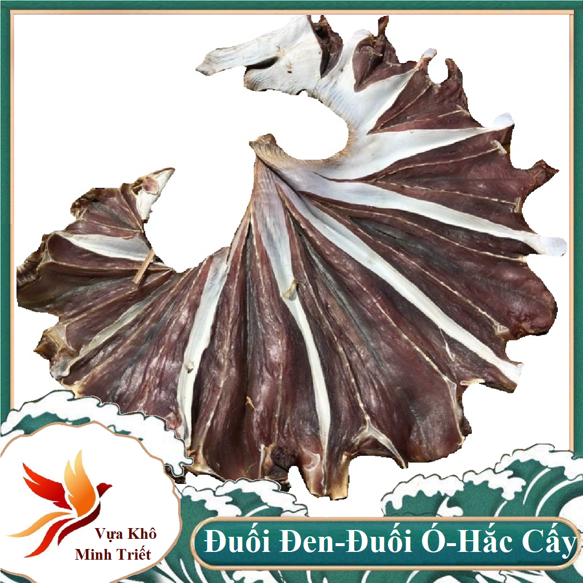 Khô cá đuối ó đặc sản cà mau 1 kg khô cá đuối lạc đen không tẩm đặc sản loại 1- vựa khô minh triết