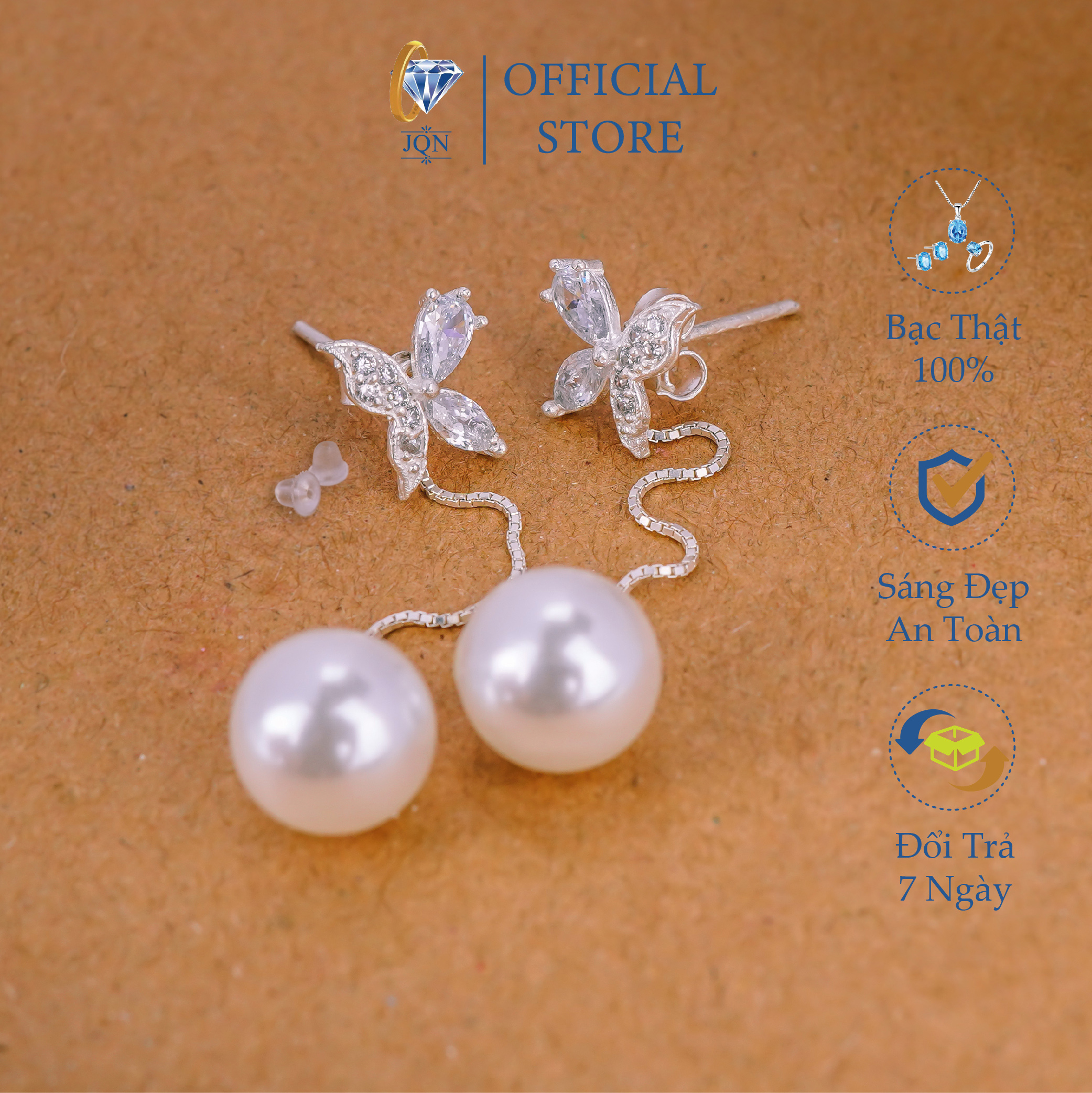 Bông Tai Dáng Dài JQN Mẫu Mới Thời Trang