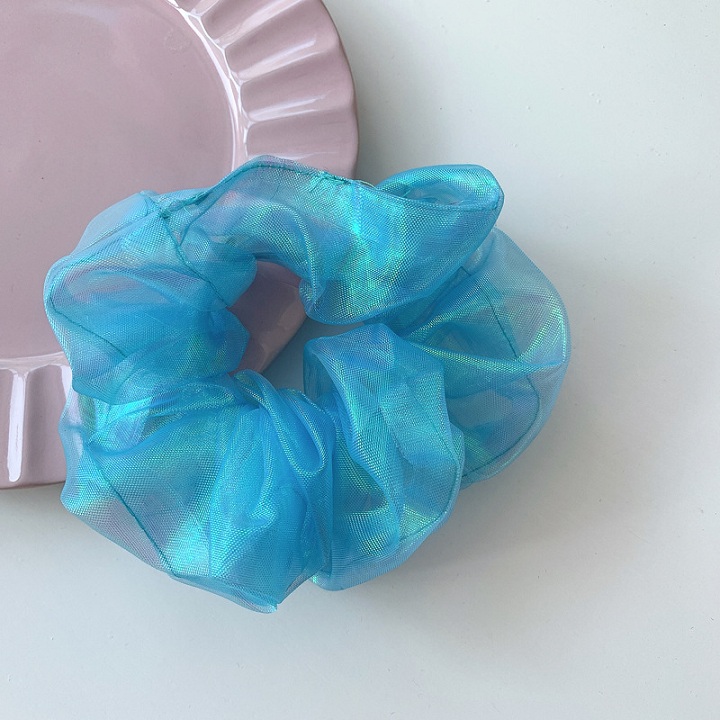 Cột Tóc Bèo Scrunchies vải von Dạ Quang Size Nhỏ