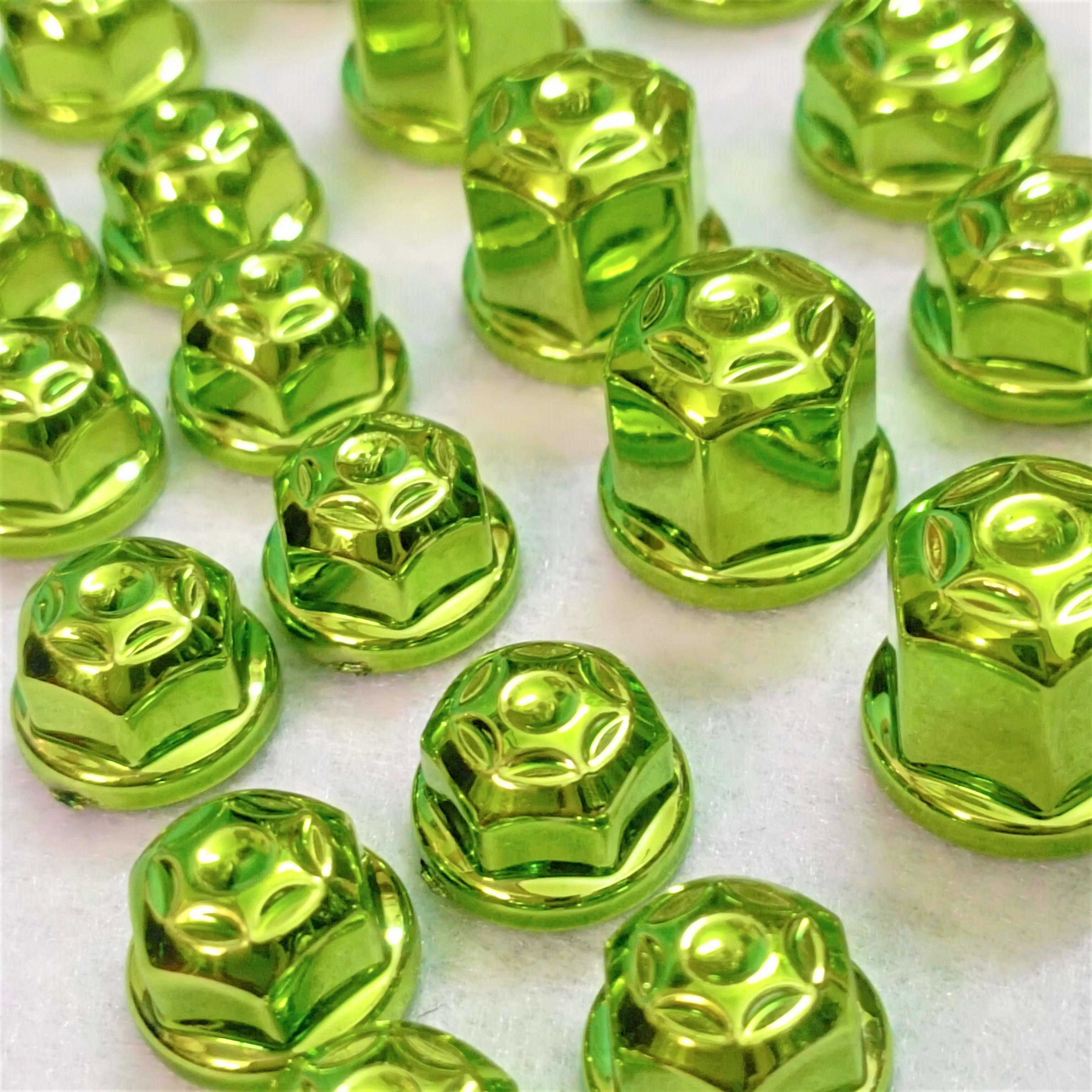 Bộ chụp ốc màu xanh lục bảo - 60 con dùng để chụp lên các con ốc của xe