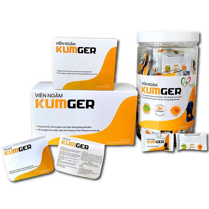 KẸO NGẬM GỪNG KUMGER HỘP 100 VIÊN