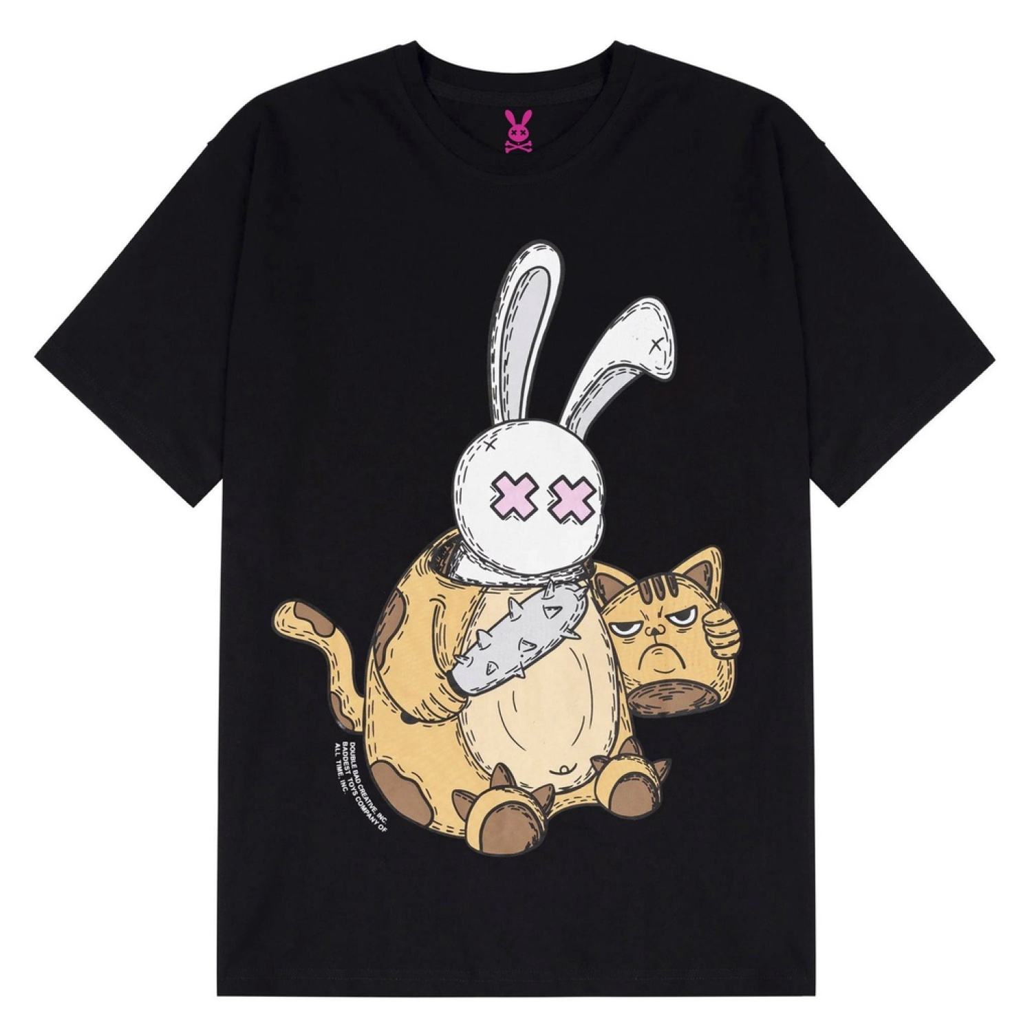 Áo thun From rộng Unisex Thỏ mặt nạ mèo HOT CUTE áo phông lucation