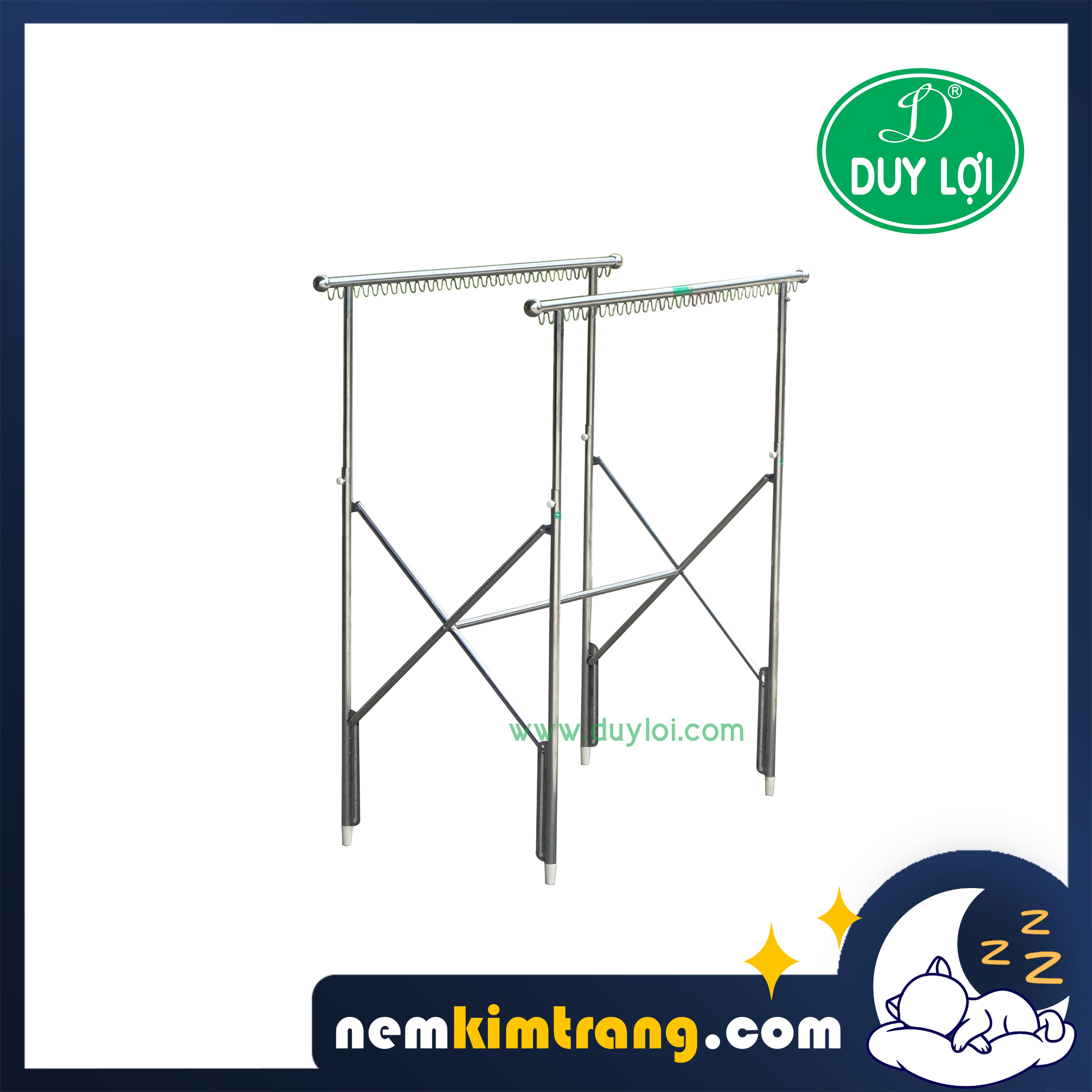 Giá phơi đồ duy lợi - tặng móc phơi đồ, chính hãng