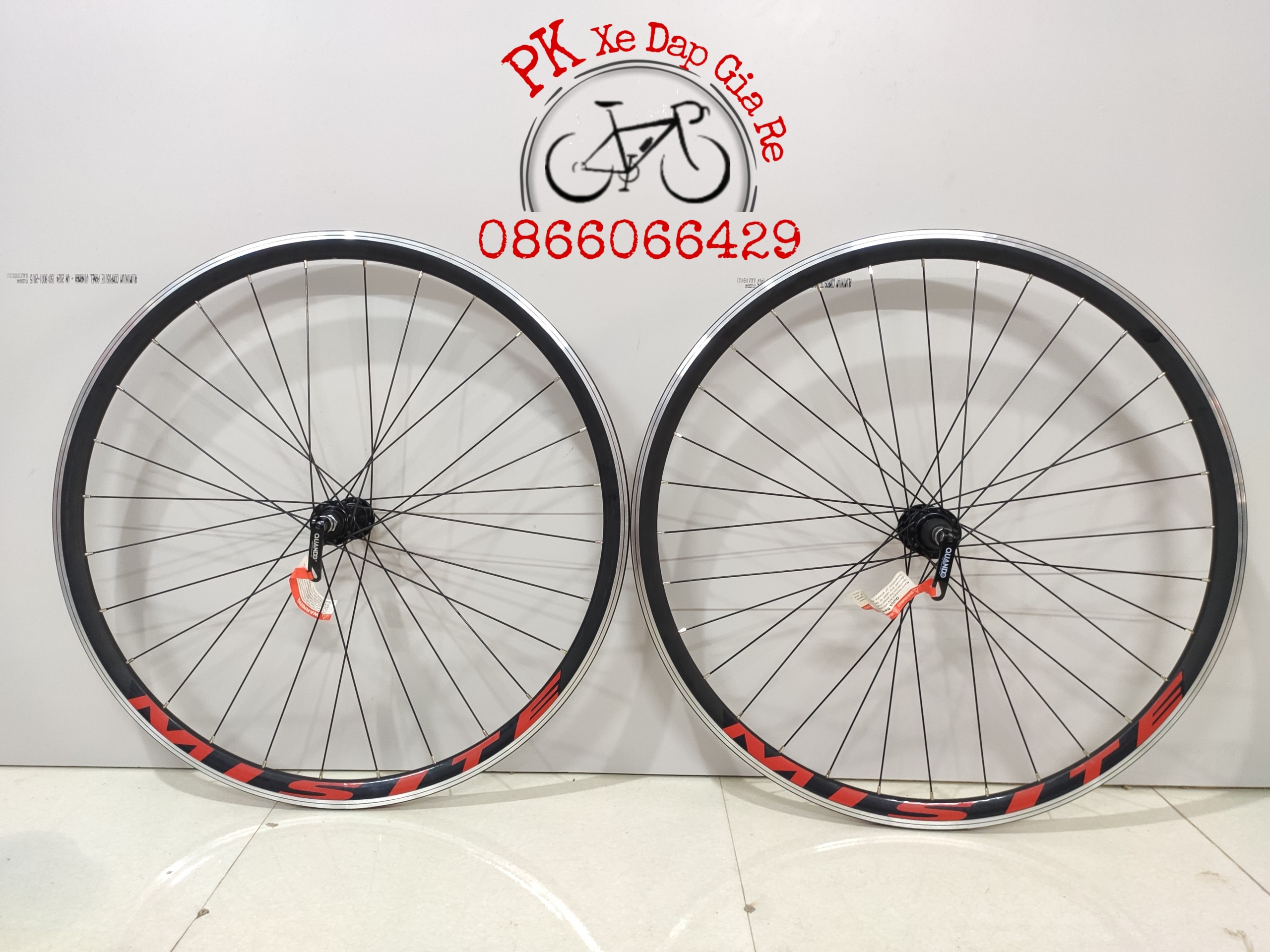 Bộ vành xe đạp bánh 700c sử dụng líp vặn-líp thả, phanh đĩa-phanh u, v - bộ vành xe đạp đường trường cao cấp