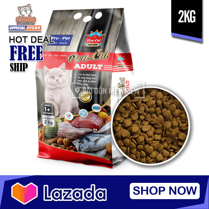 Hạt cho mèo giá rẻ PRO CAT MADE IN VIỆT NAM