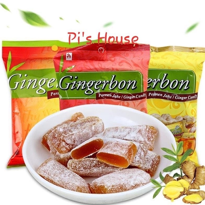 KẸO GỪNG CHANH MẬT ONG DẺO GINGERBON 125G