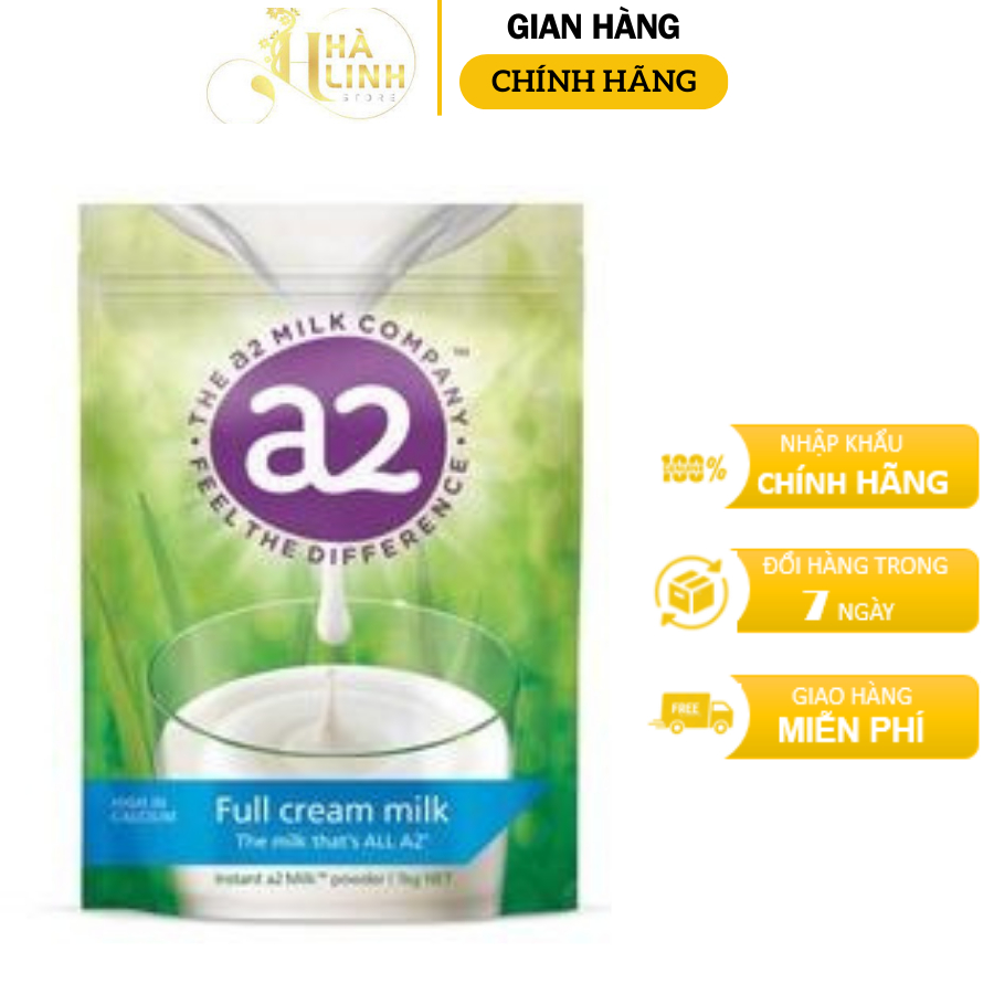 Sữa bột nguyên kem A2 milk power và Tách kem A2 skim 1kg nội địa Úc ensure bổ sung canxi