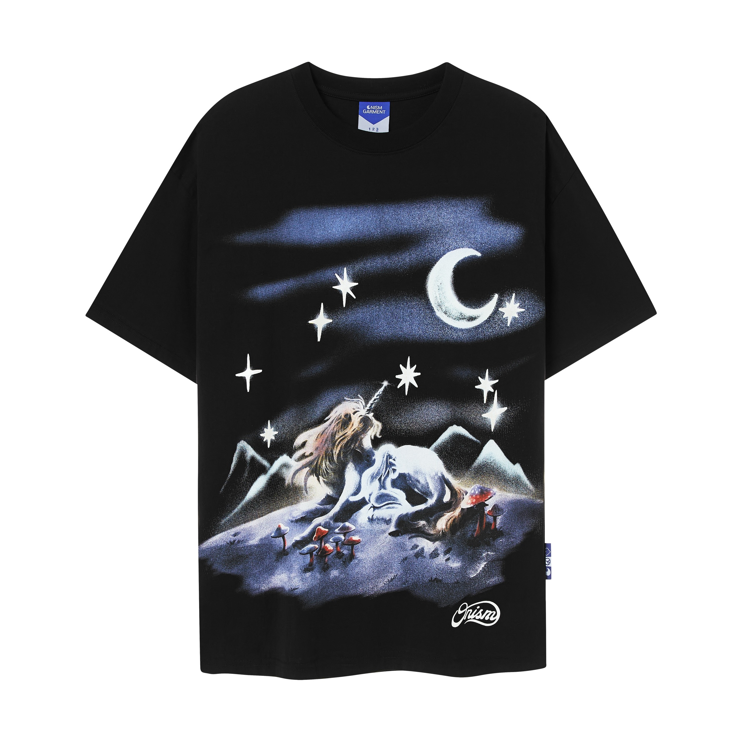 Áo thun unisex Staring Light Tee màu đen - Charm tee Onism