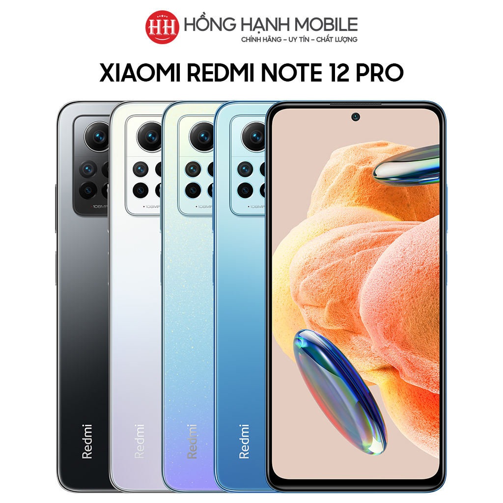 Điện thoại xiaomi redmi note 12 pro 8gb/256gb - hàng chính hãng
