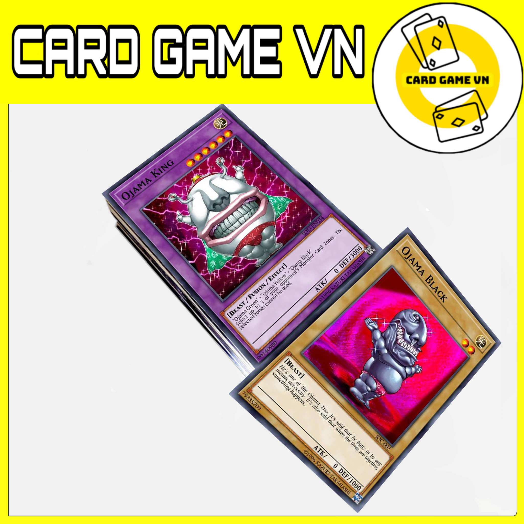 Bài yugioh - bộ 45 lá bài ojama deck - card game vn