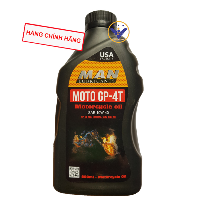 Nhớt xe máy cao cấp tổng hợp MAN Moto GP 4T 10W-40 800ml