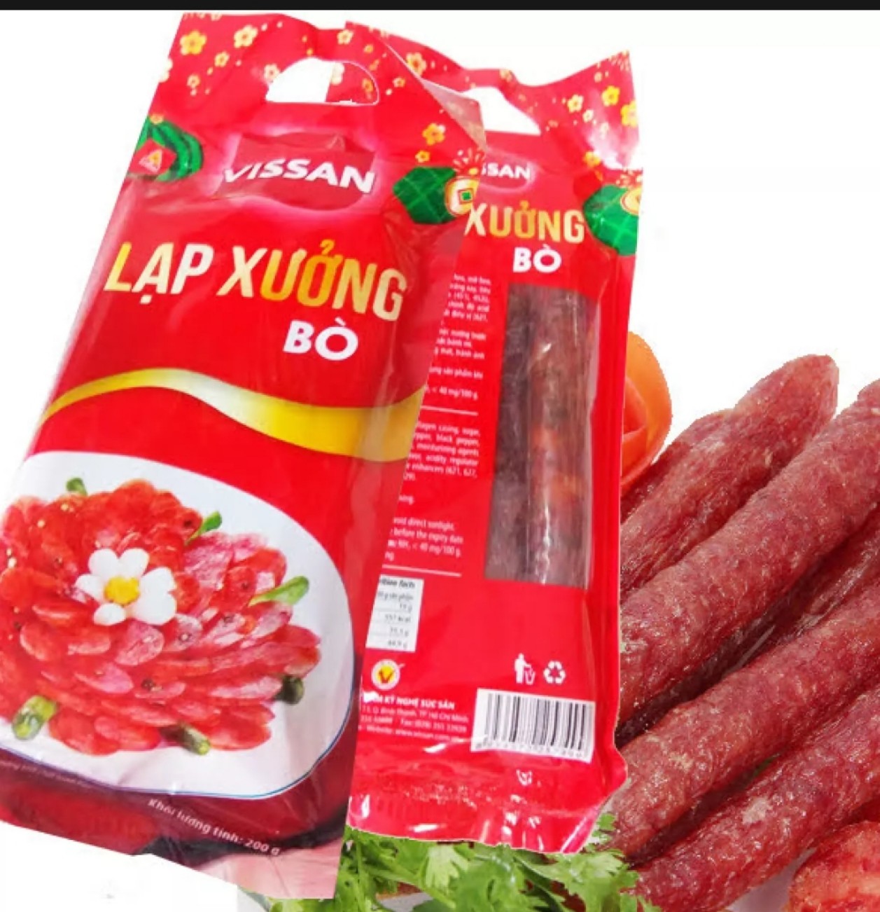 Lạp xưởng bò vissan gói 200g