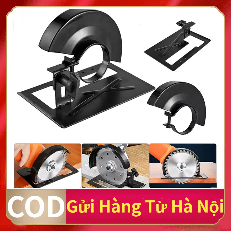 Giá đỡ máy mài góc có thể điều chỉnh giá đỡ máy cắt kim loại đế cắt dày công cụ hỗ trợ giá đỡ máy mài góc 1x và nắp bảo vệ 1x