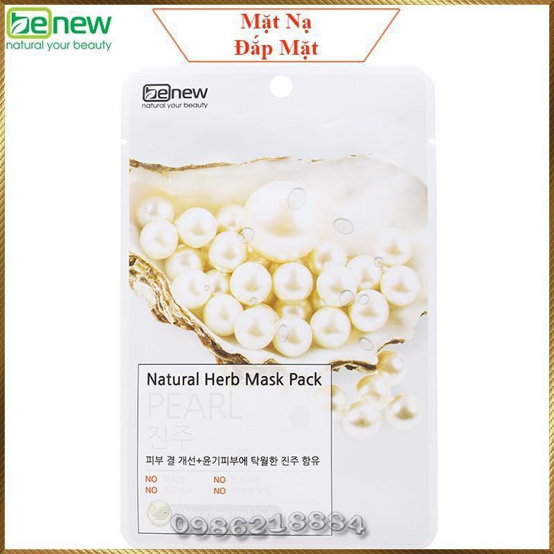 Mặt nạ Ngọc Trai Benew Natural Herb Mask Pack Pearl dưỡng trắng sáng da