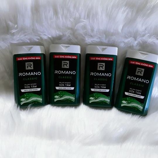Combo 4 chai sữa tắm romano 150g