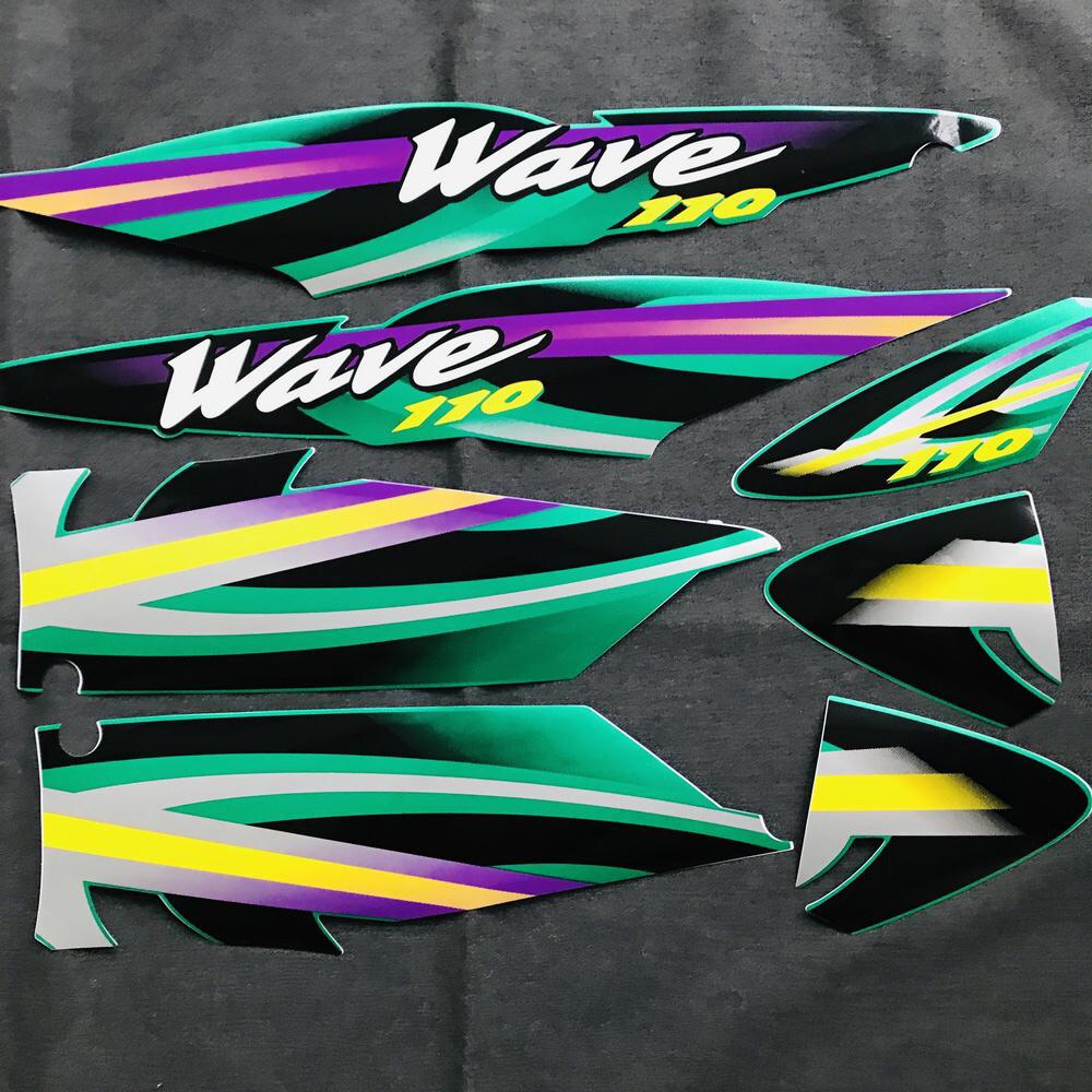 [HoT] Bộ Tem 3 Lớp dành cho H0nda Wave Xương Cá 110( màu Xanh Lá)