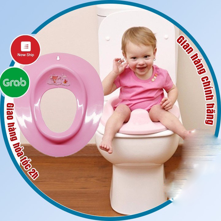 Bệ thu nhỏ bồn cầu cho bé nhựa Việt Nhật, bệ xí thu nhỏ bồn cầu giúp bé ngồi an toàn thoải mái TTGR 5439