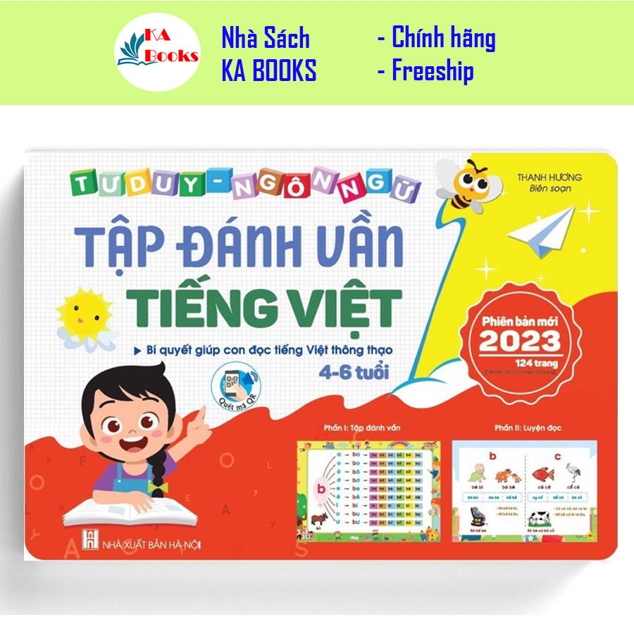 Sách - tập đánh vần tiếng việt kèm file nghe quét mã qr