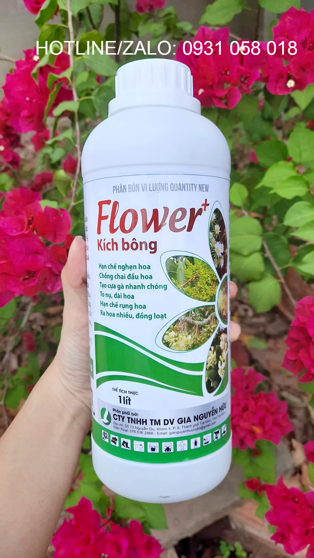 Flower kích bông 1l - phân bón lá giúp kích ra hoa mạnh hơn, đều và đồng loạt