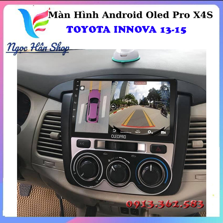 Combo màn hình liền camera 360 oledpro x4s cho xe toyota innova 2013-2016 - dvd cho oto, camera hành trình trên ô tô, màn hình lùi ô tô, camera lùi ô tô