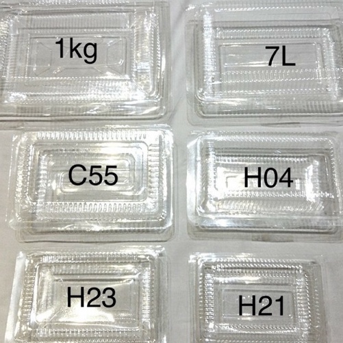 100 hộp nhựa pet trong t23
