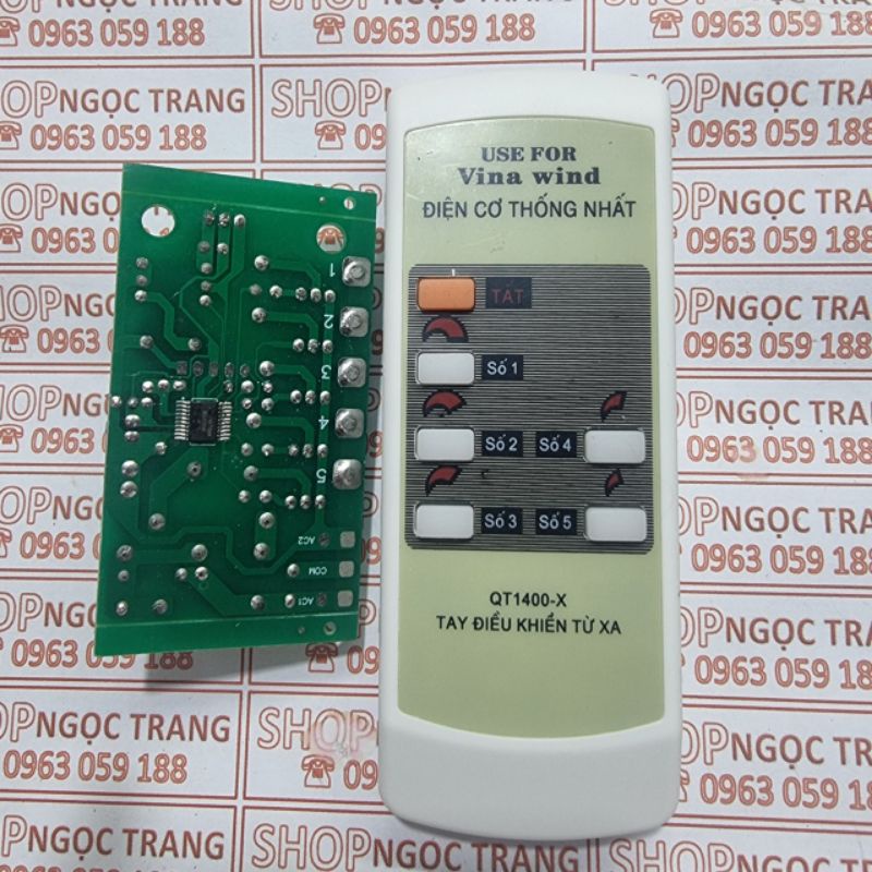Bo Mạch Quạt Vinawind Trần Kèm Khiển Full