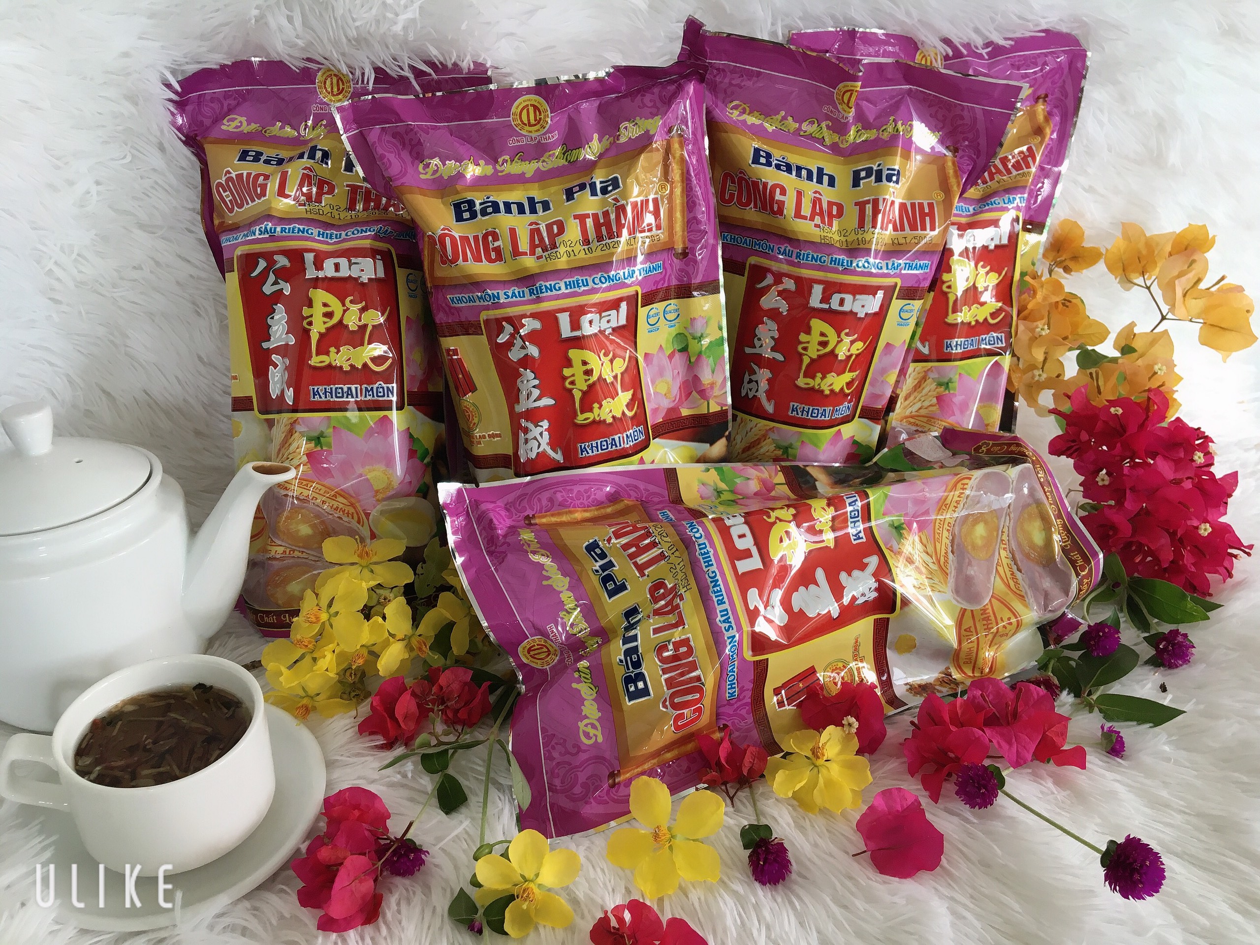 Combo 5 bánh pía khoai môn loại i đặt biệt bánh 500gam