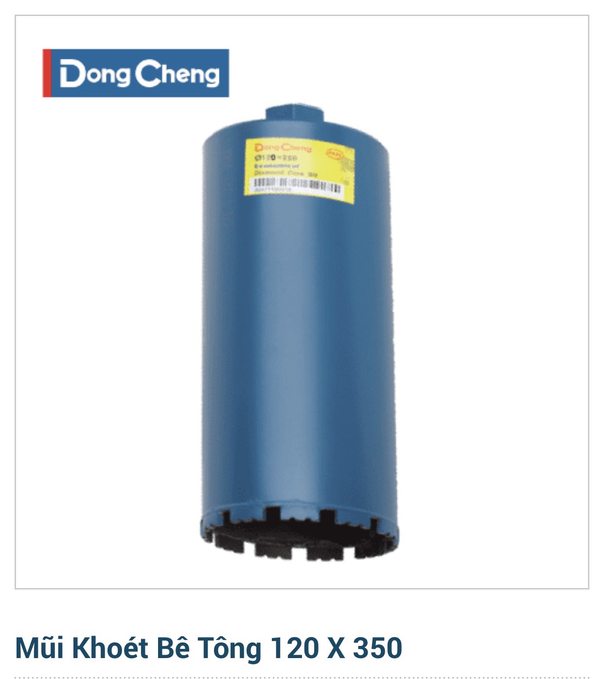 Mũi khoan rút lõi bê tông 120*350 Dongcheng