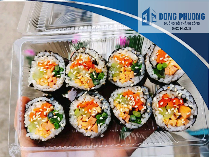Hộp nhựa định hình đựng thực phẩm BÁNH TRÁNG TRỘN,dựng được 250-300 gr thực phẩm-  ĐỒ DÙNG 1 LẦN ĐÔN