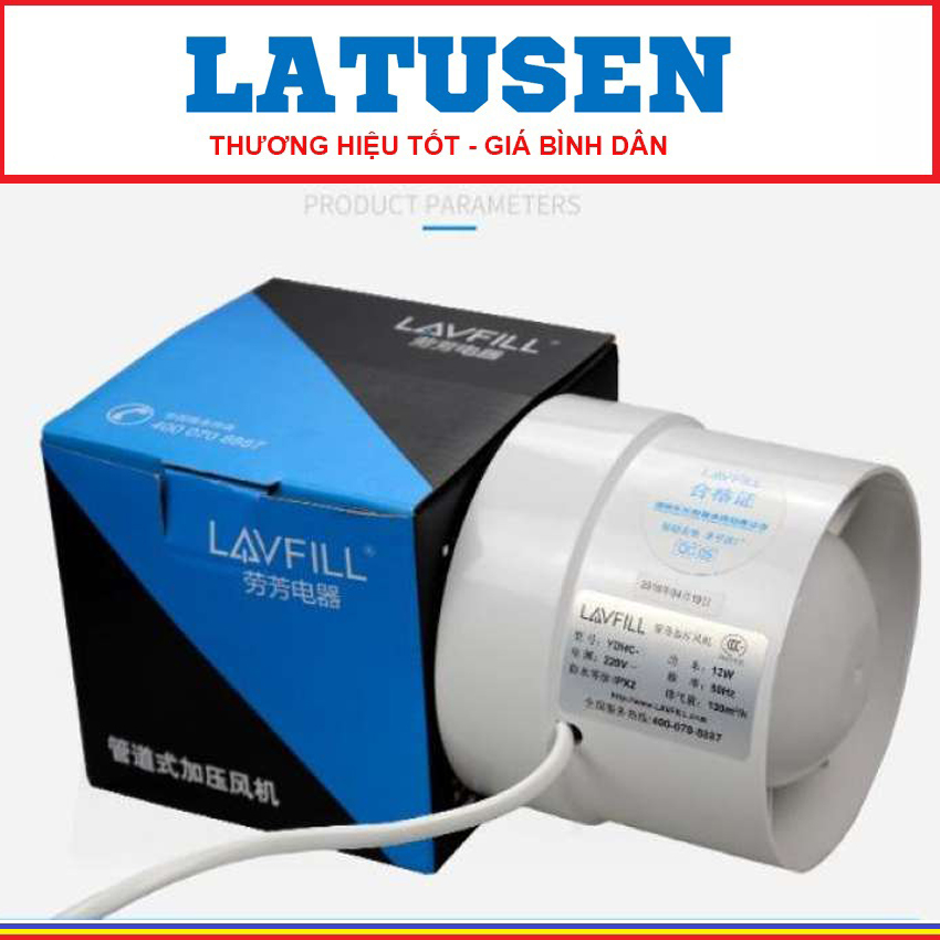 Quạt thông gió lắp đặt đường ống phổ biến nhất thị trường kích thước ống 150 với quạt 6inch