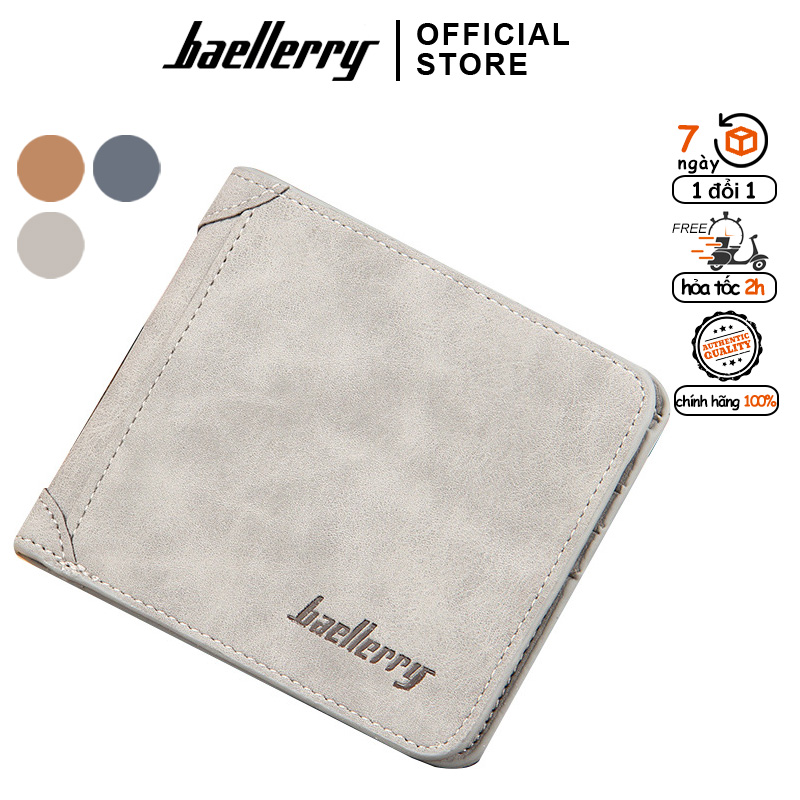 Ví Nam Hàng Hiệu Baellerry Có Nhiều Ngăn Mỏng Nhẹ Gọn Gàng, Có Khe Đựng Thẻ Nhớ - DG1166