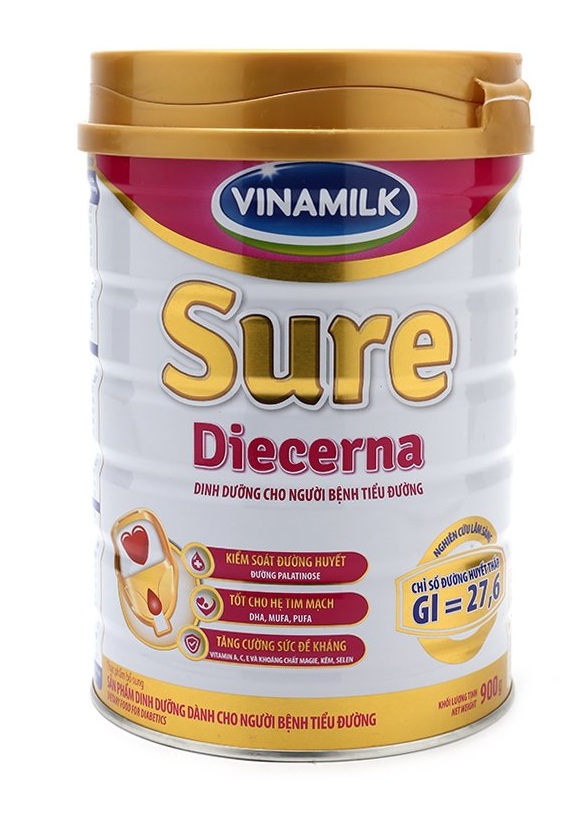 Sữa bột vinamilk sure diecerna dành cho người tiểu đường 900g date mới nhất