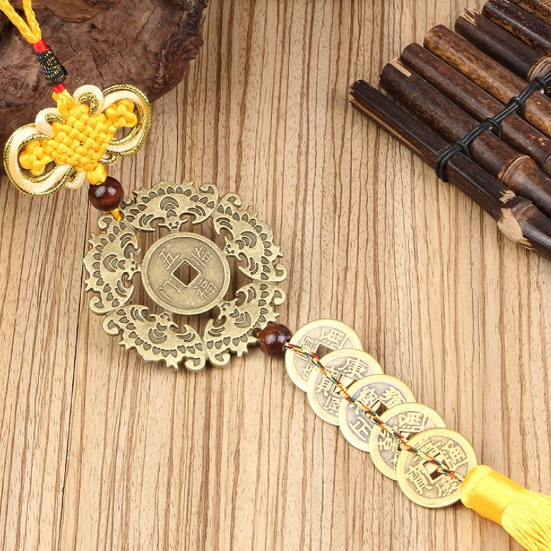 Dây đồng xu ngũ đế và đồng xu ngũ phúc lâm môn