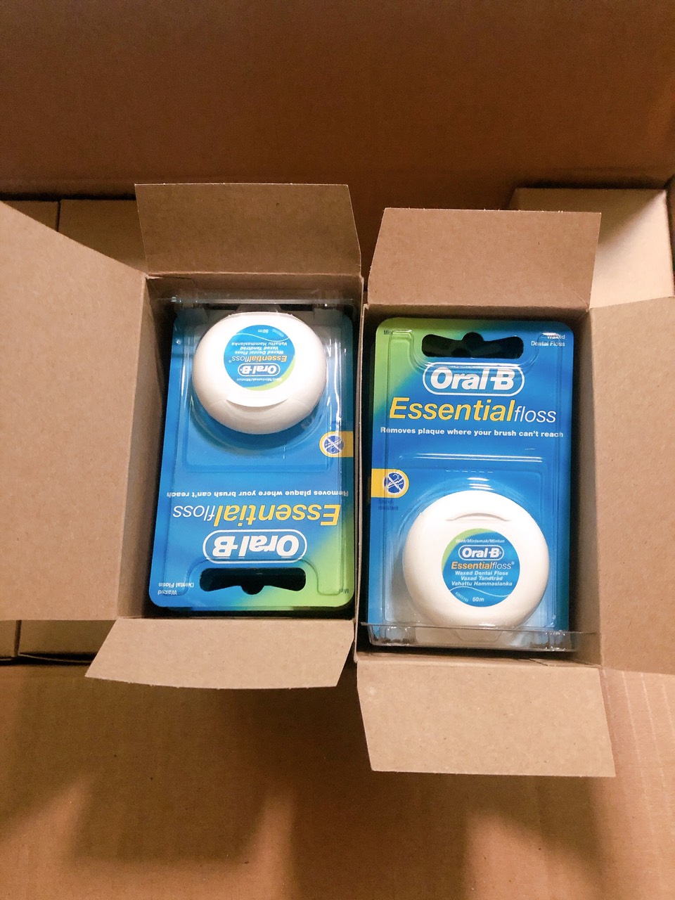Combo 5 hộp chỉ Nha Khoa Cao Cấp Oral B Essential Floss 50m