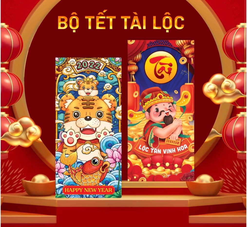 (CÓ BÁN LẺ TÚI BÓNG KÍNH) - SET 50 BAO LÌ XÌ TẾT 2022 HỌA TIẾT ĐỘC ĐÁO CỰC HOT - (100 MẪU) GIÁ SIÊU RẺ - thegioisilevip