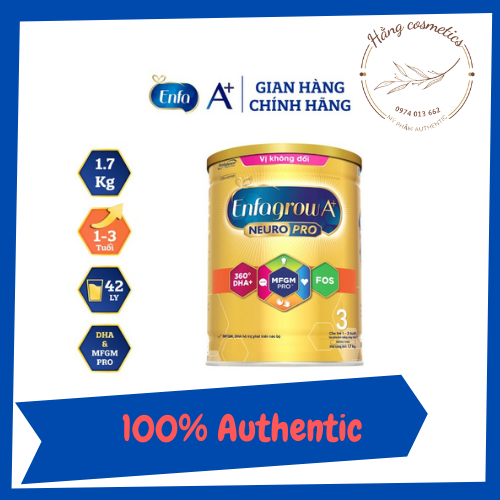 Sữa enfagrow a+ 3 dha + mfgm pro 1,75kg