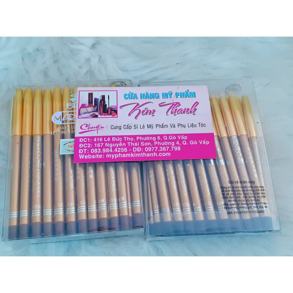 3 cây chì kẻ chân mày marado 5k