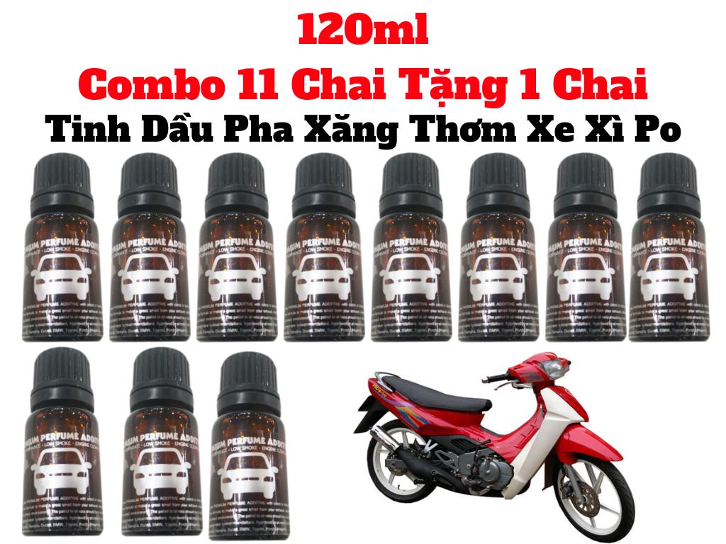 Combo 11 chai tinh dầu pha xăng xe xì po tặng thêm 1 chai