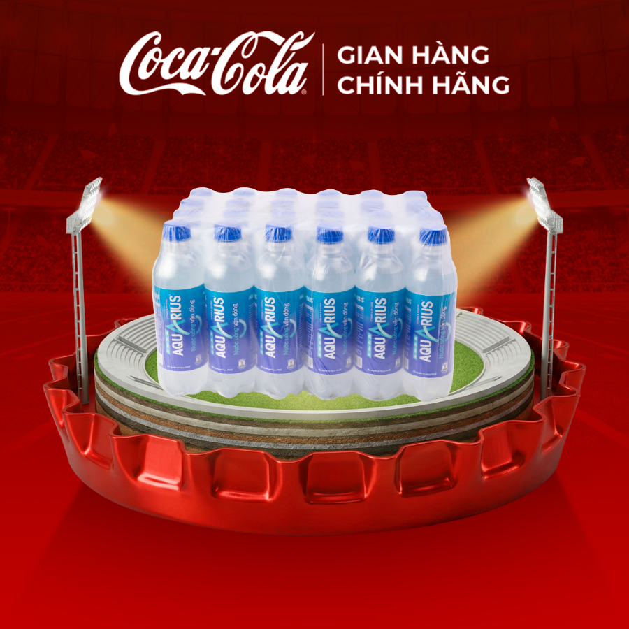[SIÊU SALE ] Lốc 24 Chai Nước Điện Giải Bù Khoáng Thể Thao Aquarius 390ml/Chai Sale 25.4 Coca-Cola Chính Hãng_LD