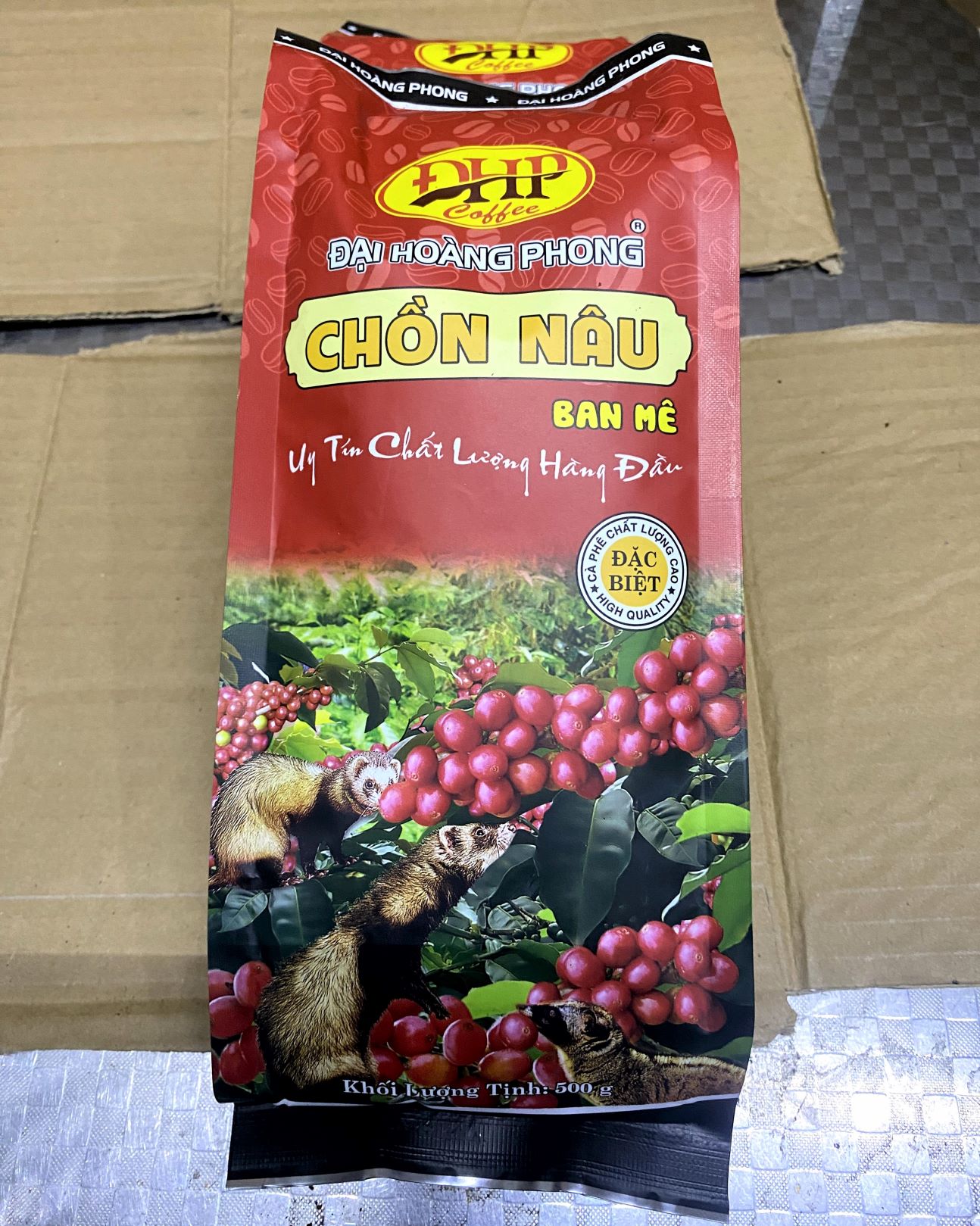 Cà phê chồn nâu ban mê 500g