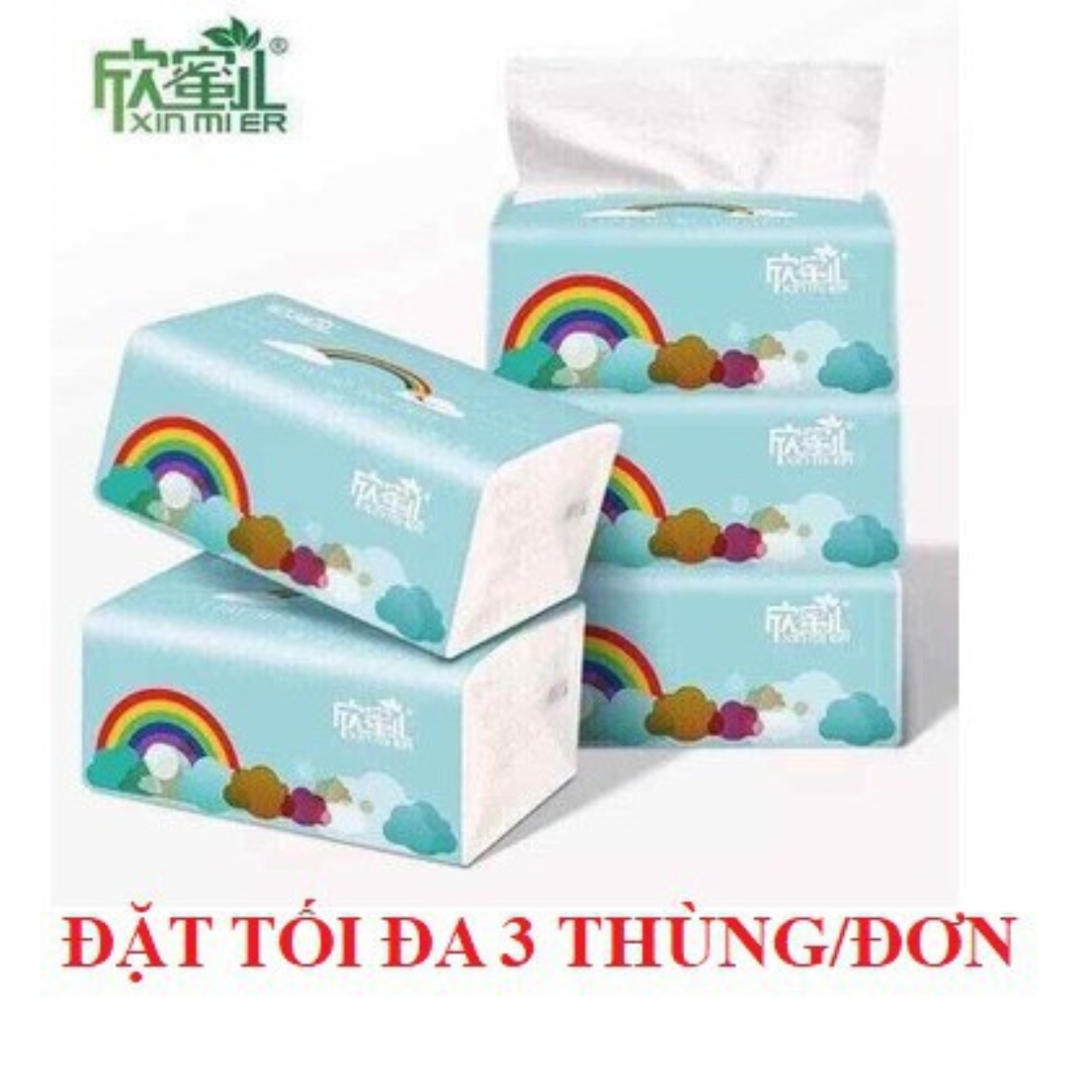Gói khăn giấy cầu vồng siêu dai siêu rẻ
