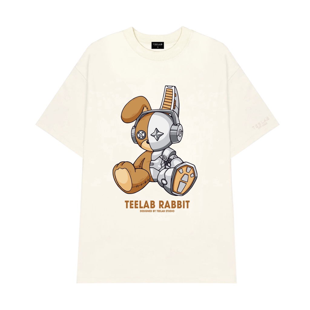 Luckáo thun local brand unisex teelab cyborg rabbit ts144