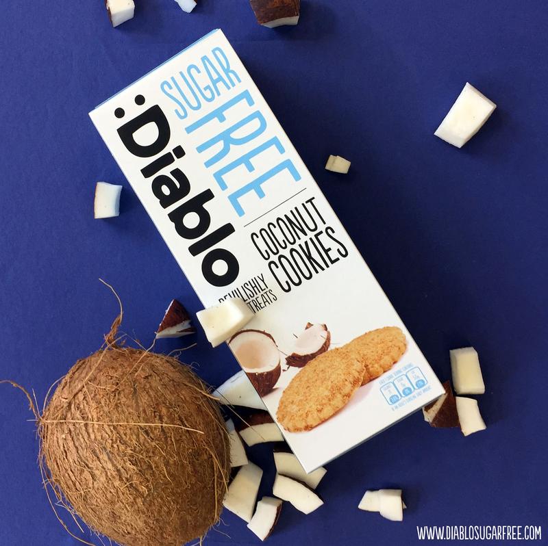 Bánh cookies mềm không đường vị dừa diablo 150g