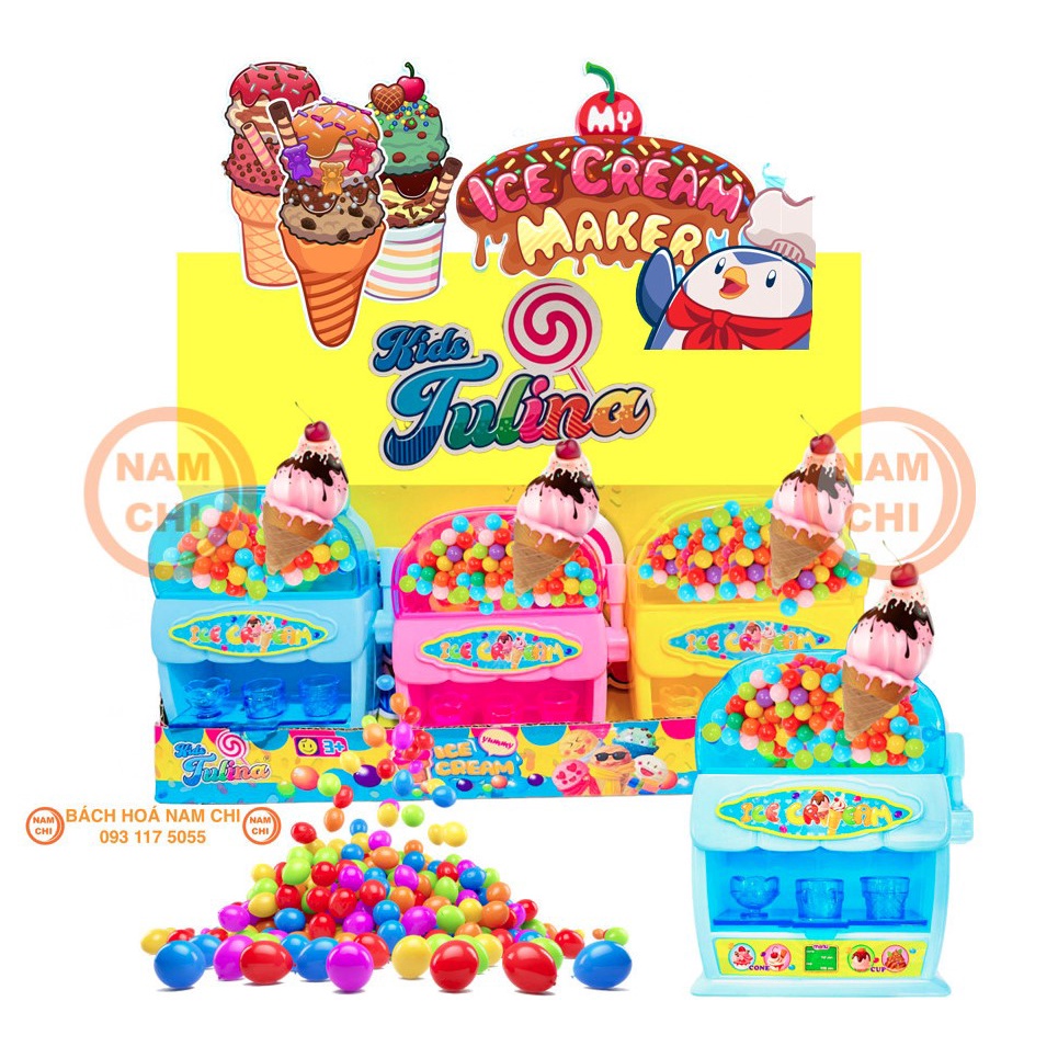 MÁY LÀM KEM Kẹo Đồ Chơi Máy Bán Kem ICE CREAM Kids Tulina Dành Cho Bé Thích Mê
