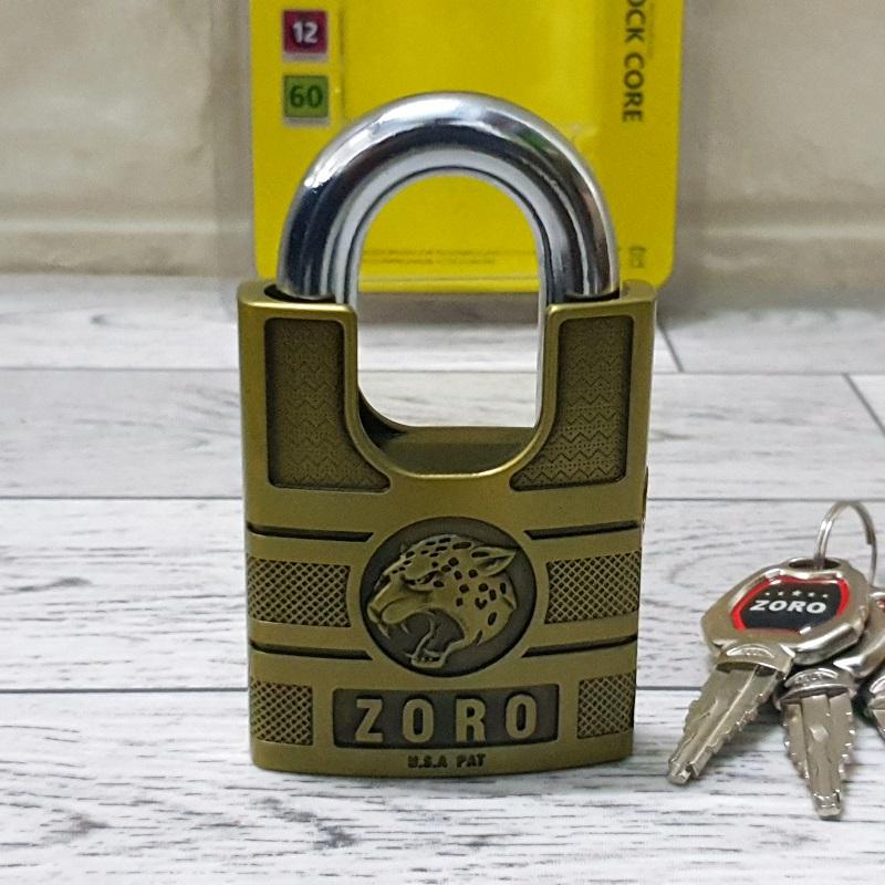 Ổ Khóa bấm Chống Cắt ZORO 6cm chìa kiếm