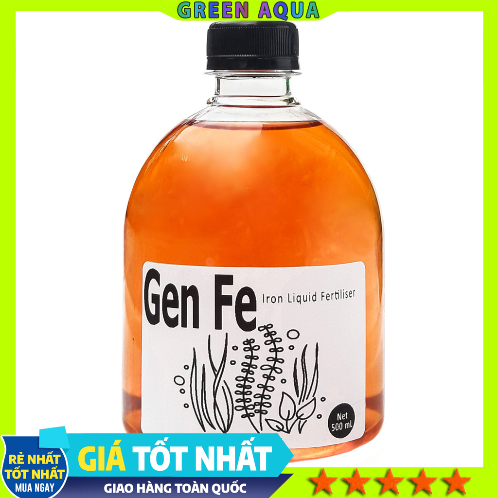 GREEN AQUA - Gen Fe | Phân nước Sắt giúp tăng cường sắc đỏ cho cây thủy sinh trong hồ cá cảnh