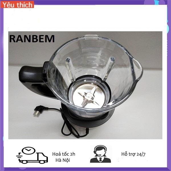 [Voucher 7% Max 800K] ( LINH KIỆN ) Cốc xay thủy tinh của máy xay sữa hạt RanBem 732G