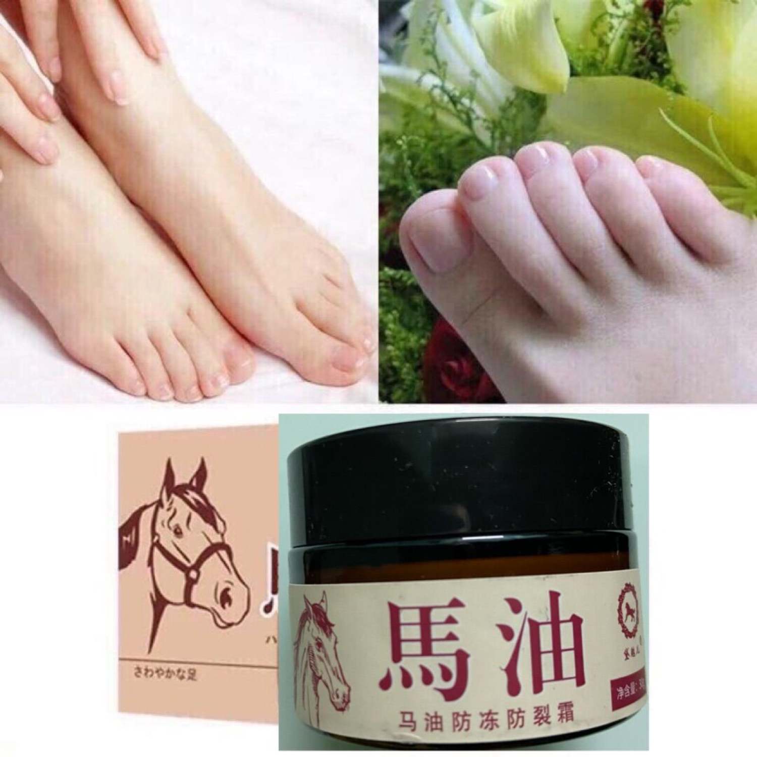 Kem dầu ngựa tri nứt gót chân, cao ngựa giảm nứt nẻ chân tay á sừng bong khô da. kem dau ngua tri nut got chan Giá sỉ Gia Dụng FUVI