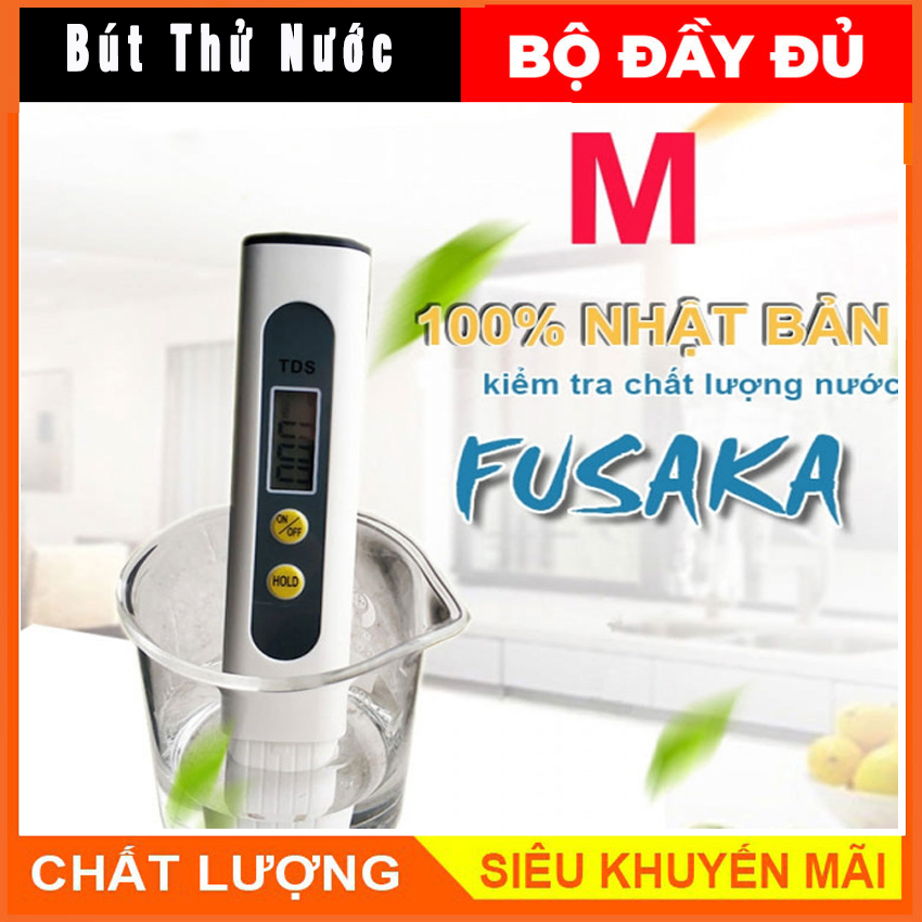 Bút thử nước sạch fusaka -dụng cụ đo ph kiểm chất lượng nước, bút thử nước sạch, bút đo độ tinh khiết của nước giúp kiểm độ sạch của nước
