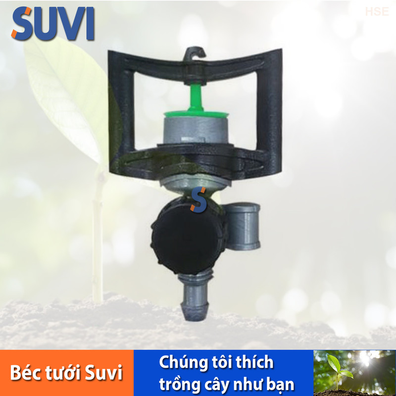 [10 Cái] Béc tưới vuông  có van nối 6 ly BB CV 93  {BTC} {BTN} {6} {BB}